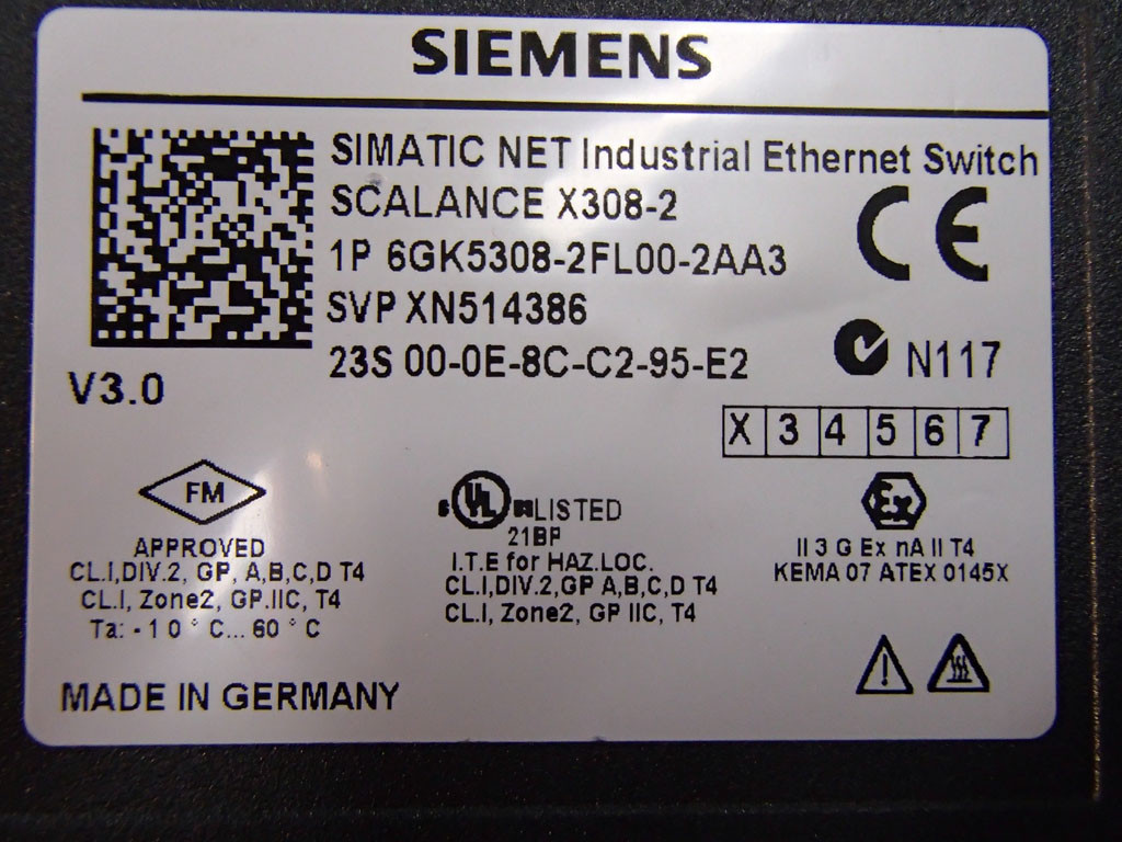 SIEMENS 6GK5308-2FL00-2AA3