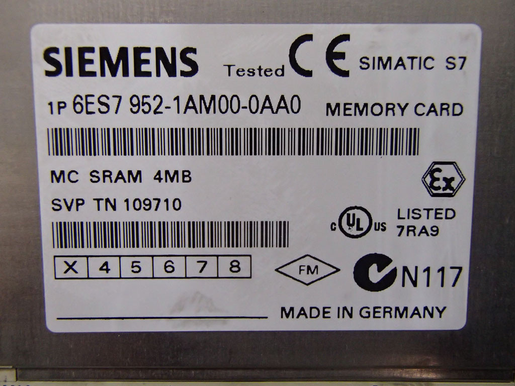 SIEMENS 6ES7952-1AM00-0AA0