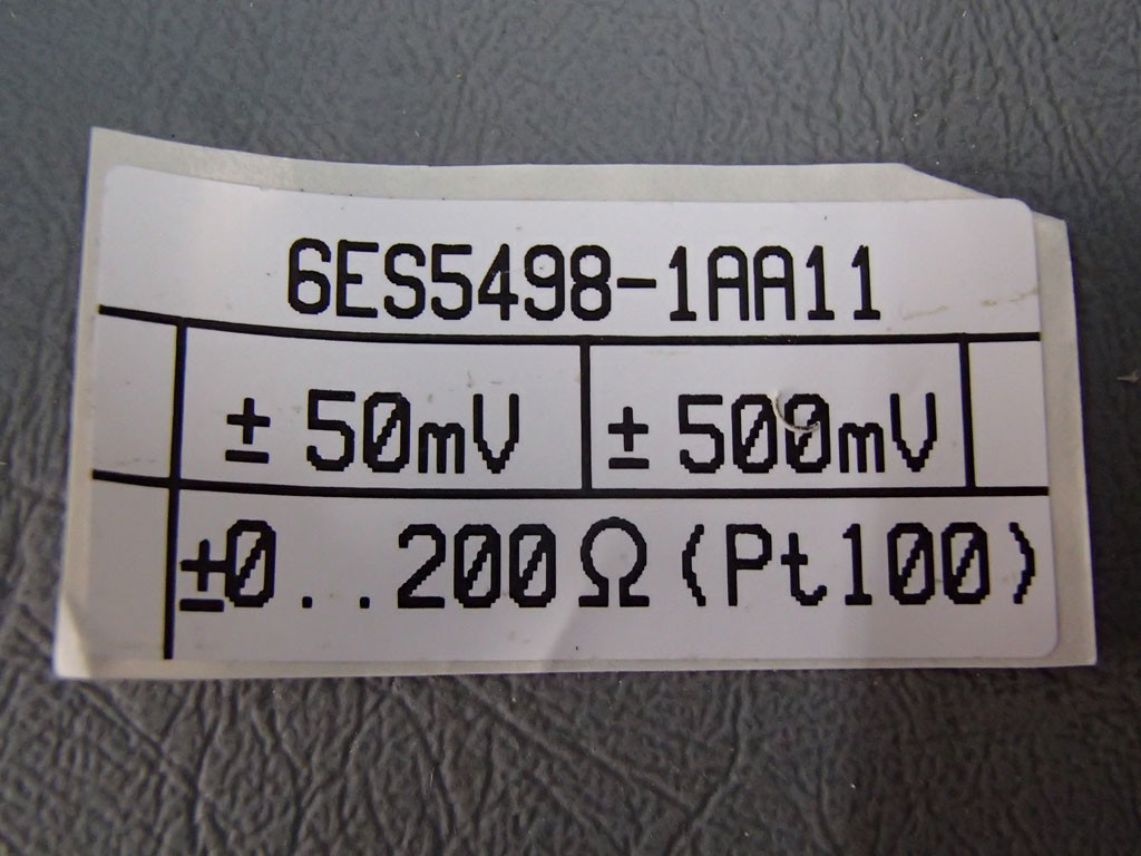 SIEMENS 6ES5498-1AA11