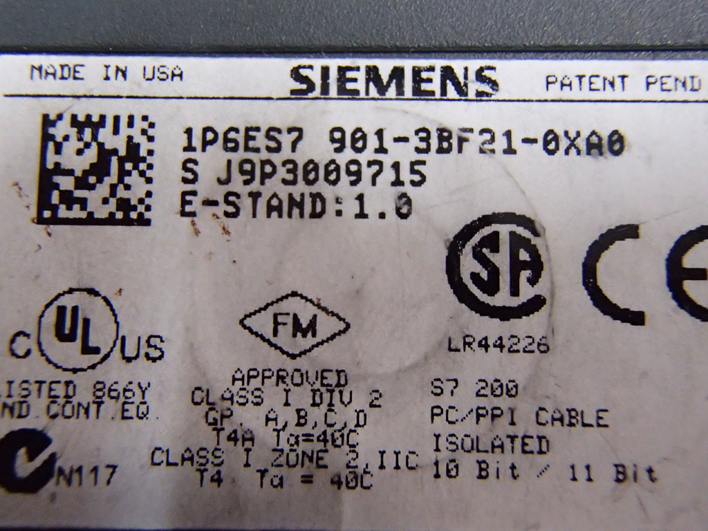 SIEMENS 6ES7901-3BF21-0XA0