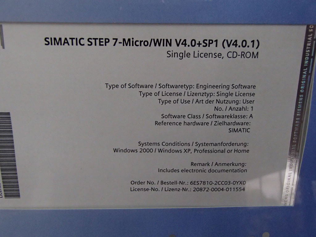 SIEMENS 6ES7810-2CC03-0YX0