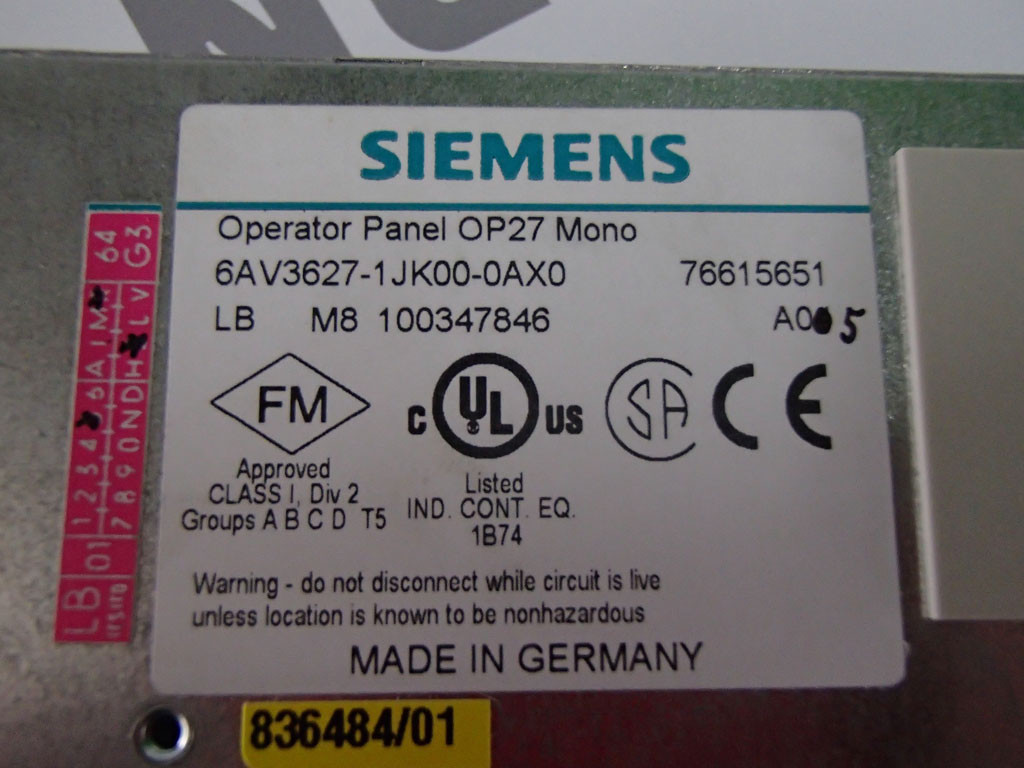 SIEMENS 6AV3627-1JK00-0AX0