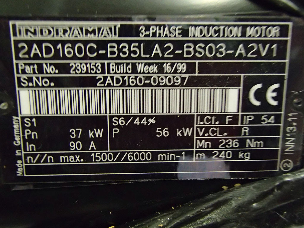 INDRAMAT 2AD160C-B35LA2-BS03-A2V1