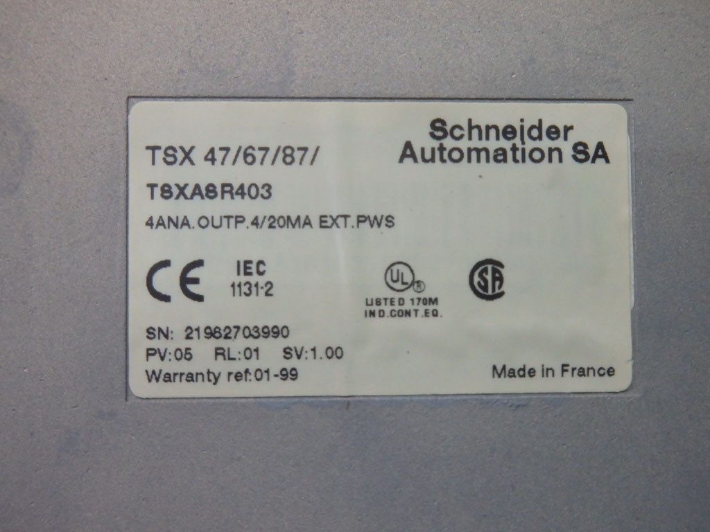 TÉLÉMÉCANIQUE  TSXASR403