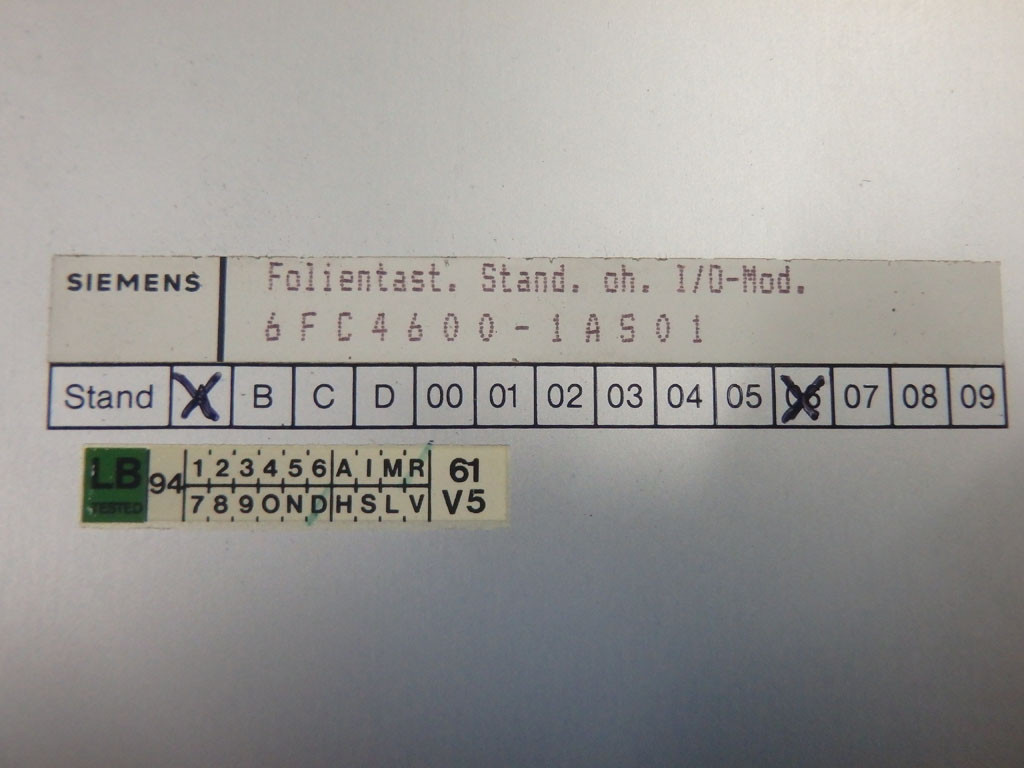 SIEMENS 6FC4600-1AS01