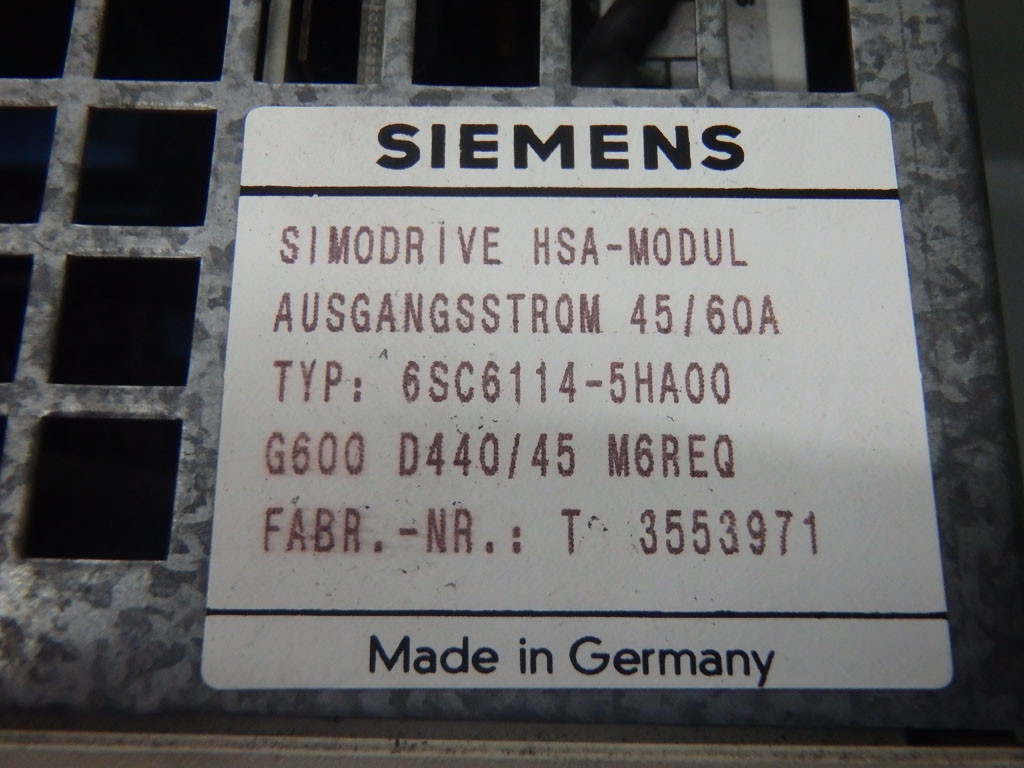 SIEMENS 6SC6114-5HA00