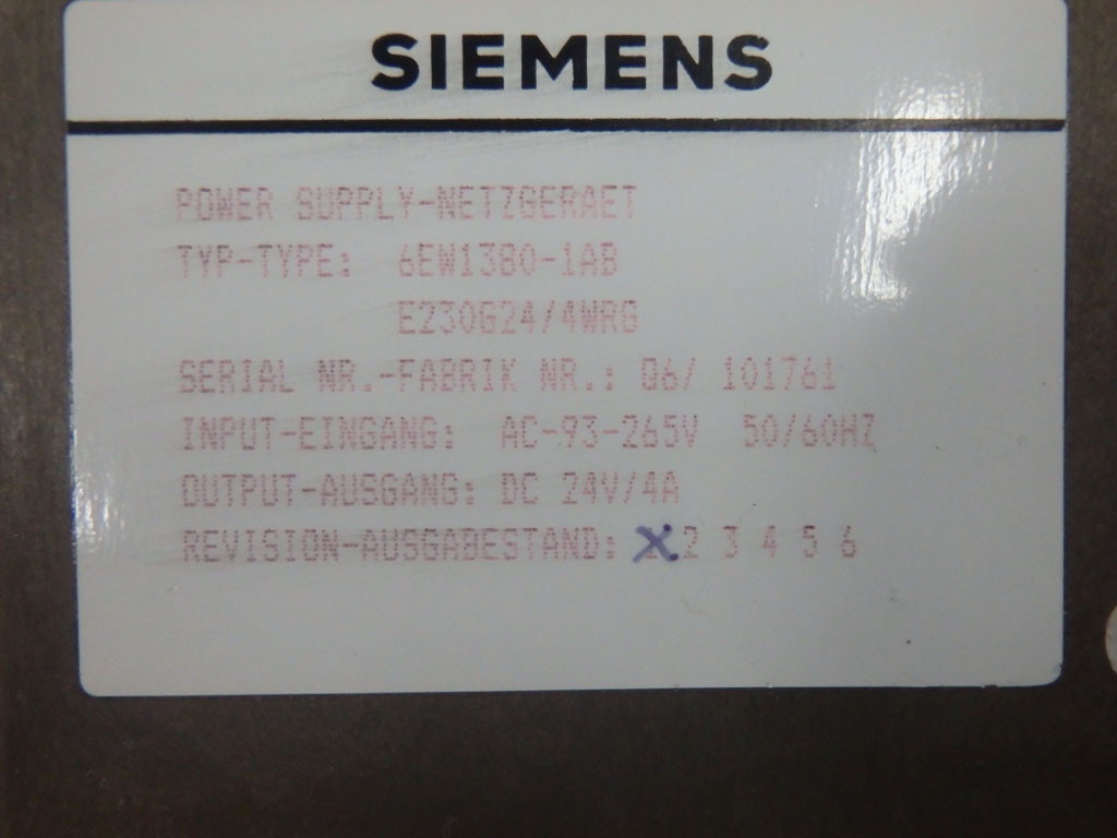 SIEMENS 6EW1380-1AB