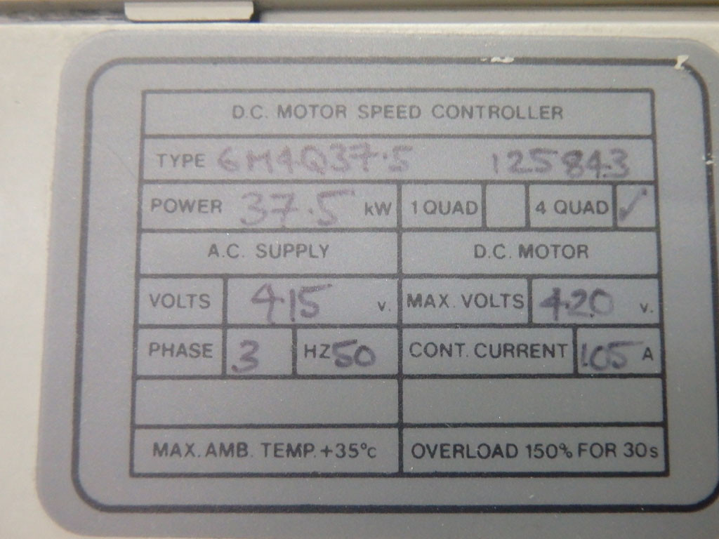 CONTROL TECHNIQUES 6M4Q37.5