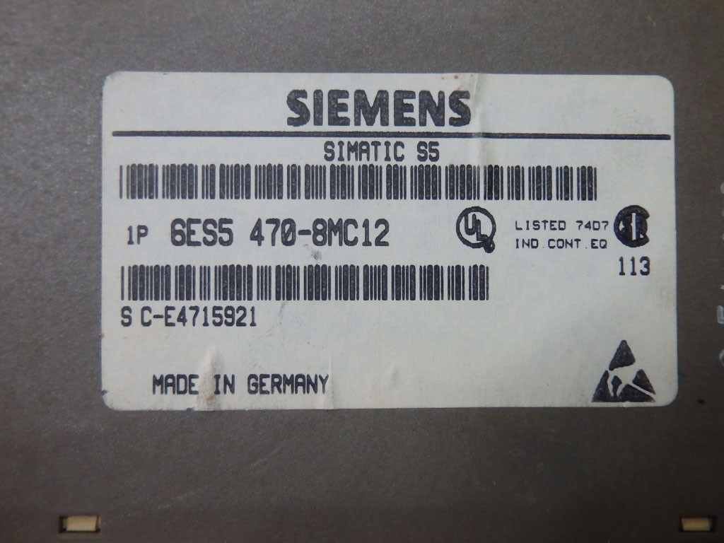 SIEMENS 6ES5470-8MC12