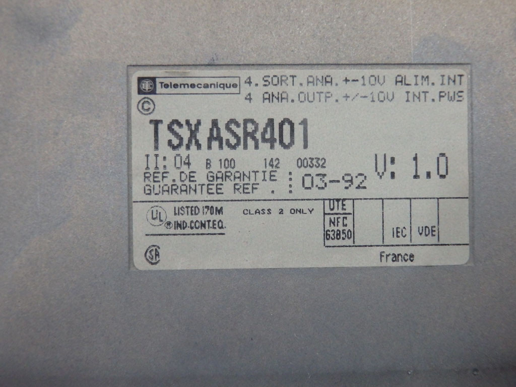 TÉLÉMÉCANIQUE  TSXASR401