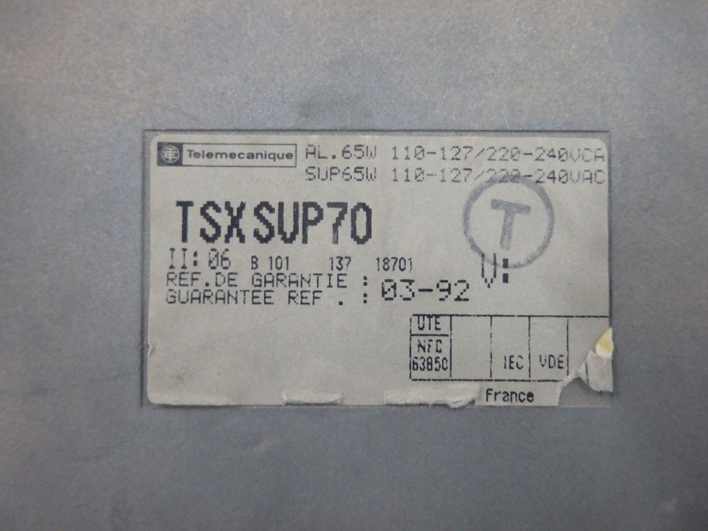 TÉLÉMÉCANIQUE  TSXSUP70