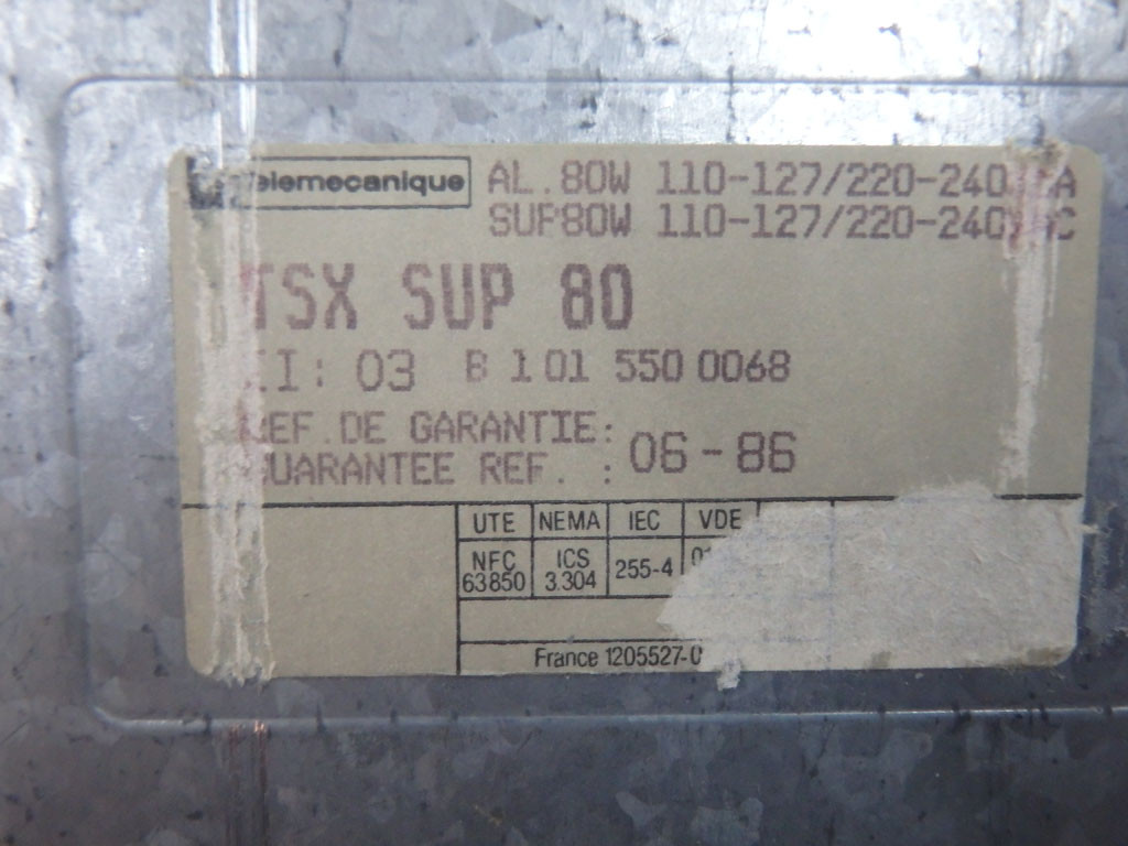 TÉLÉMÉCANIQUE  TSXSUP80