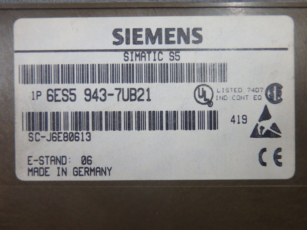 SIEMENS 6ES5943-7UB21