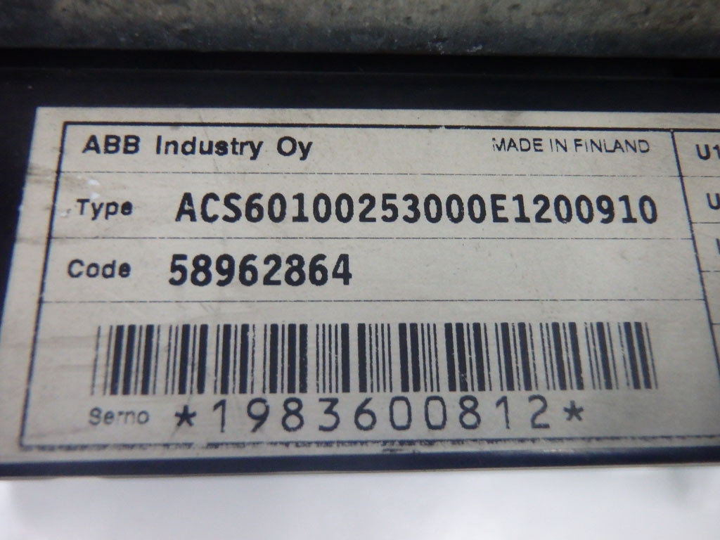 ABB ACS60100253000E1200910