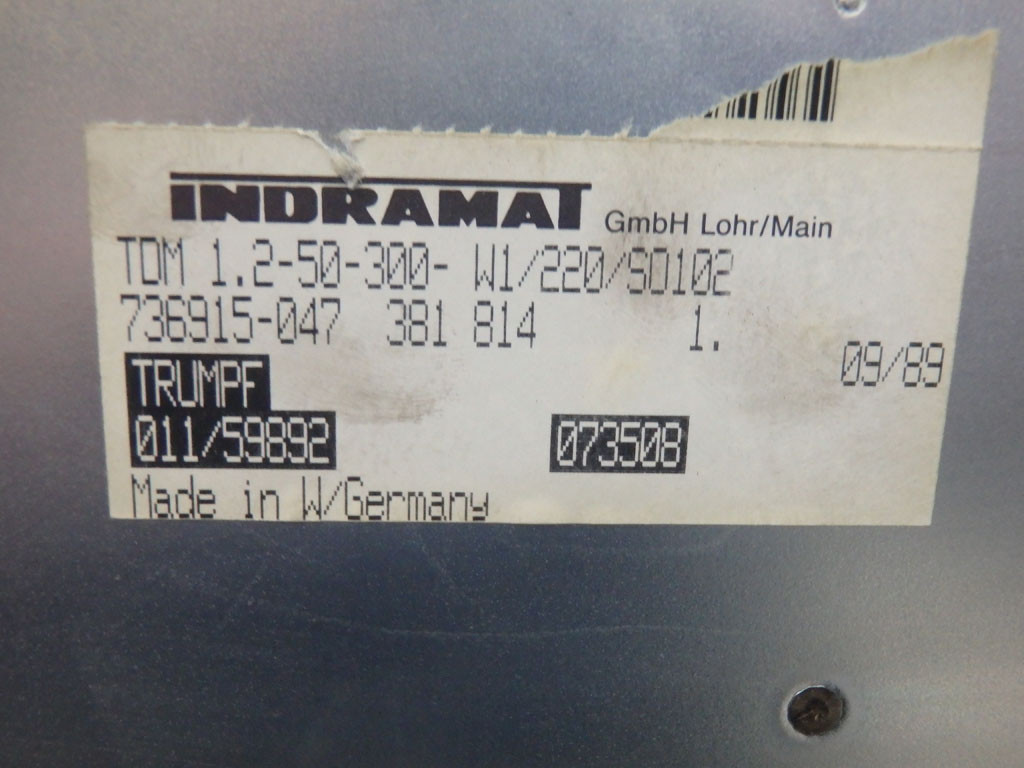 INDRAMAT TDM1.2-50-300-W1/220/SO102