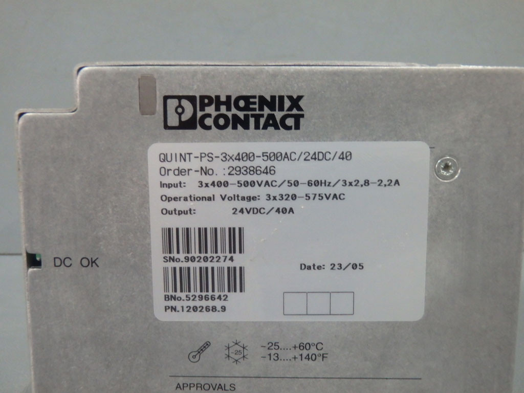 PHOENIX CONTACT QUINT-PS-3X400-500AC/24DC/40