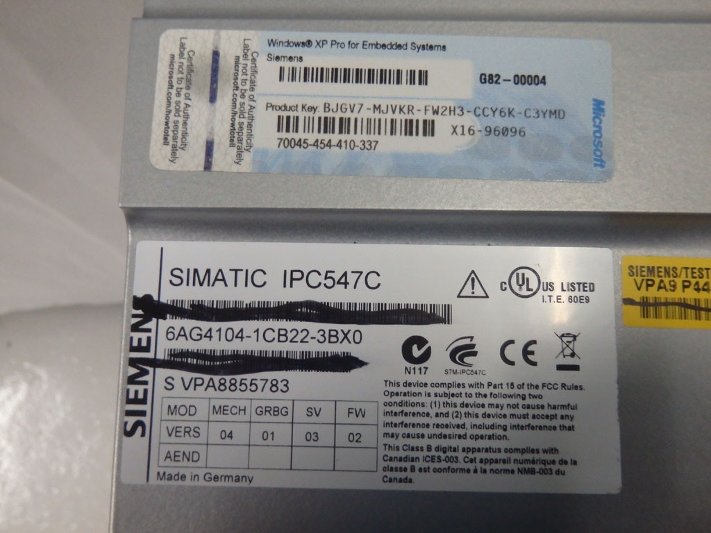 SIMATIC 6AG4104-1CB22-3BX0
