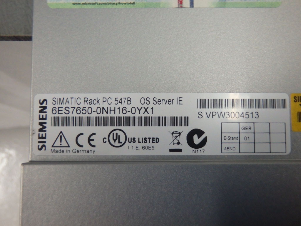 SIEMENS 6ES7650-0NH16-0YX1