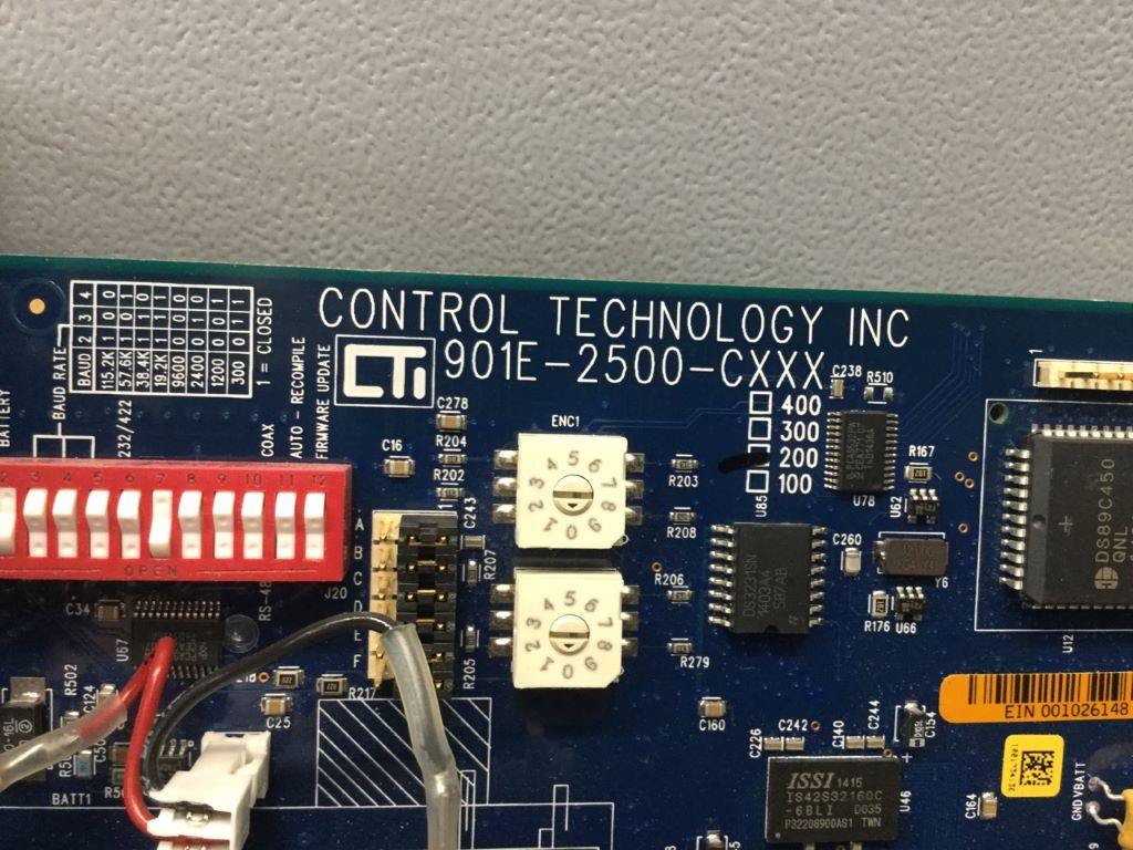 CONTROL TECHNOLOGY INC 901E-2500-C200