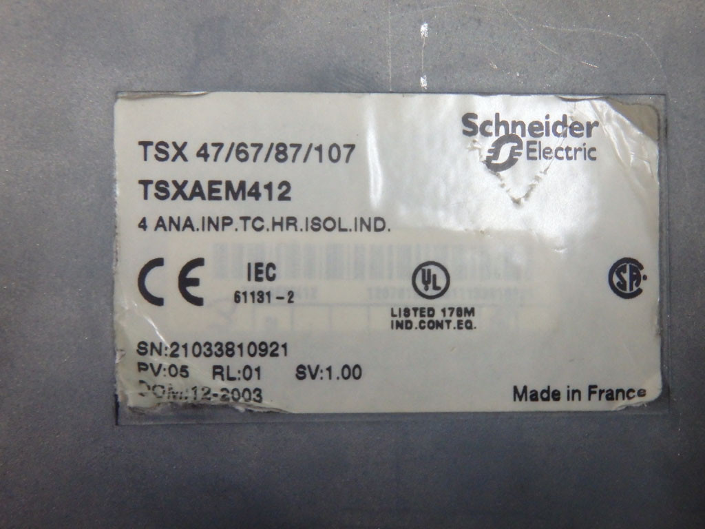 TÉLÉMÉCANIQUE  TSXAEM412