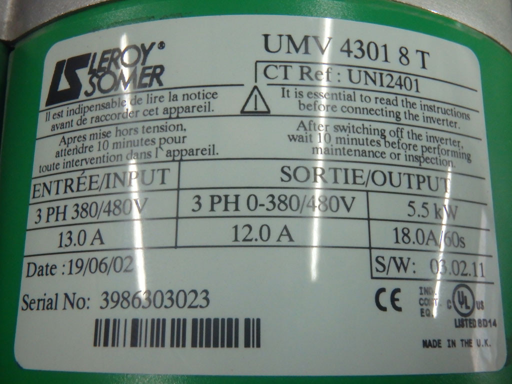 LEROY SOMER  UMV43018T