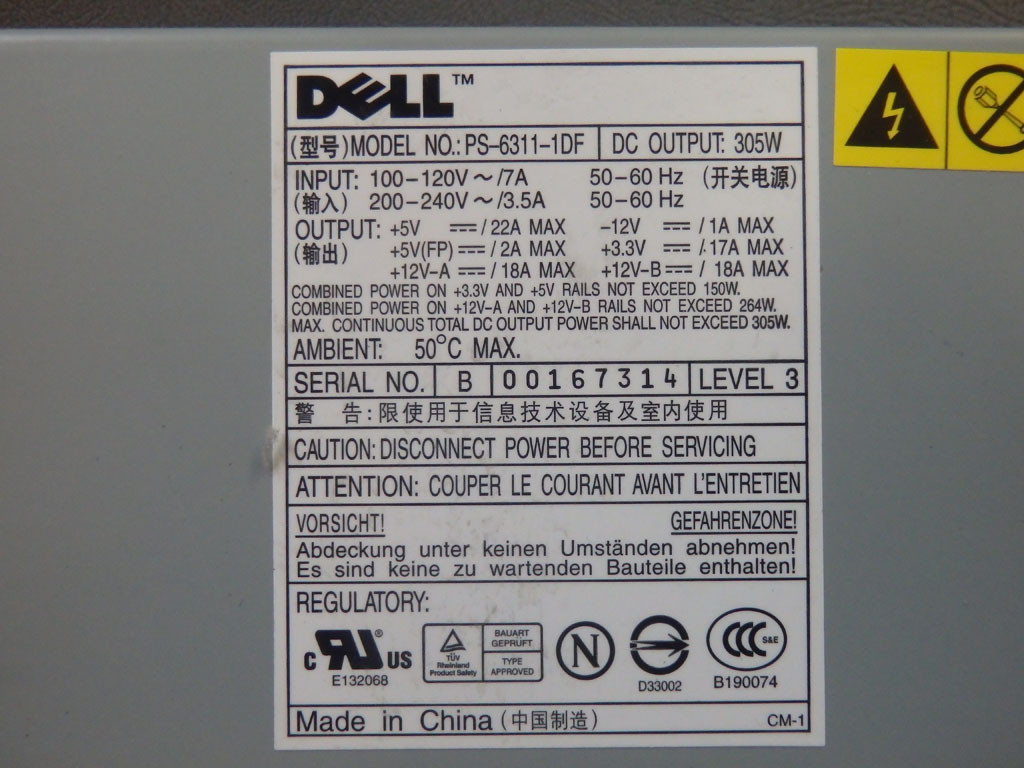 DELL PS-6311-1DF