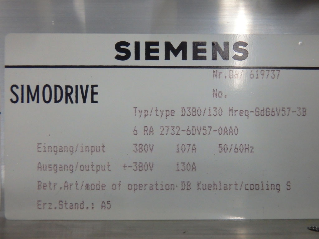 SIEMENS 6RA2732-6DV57-0AA0