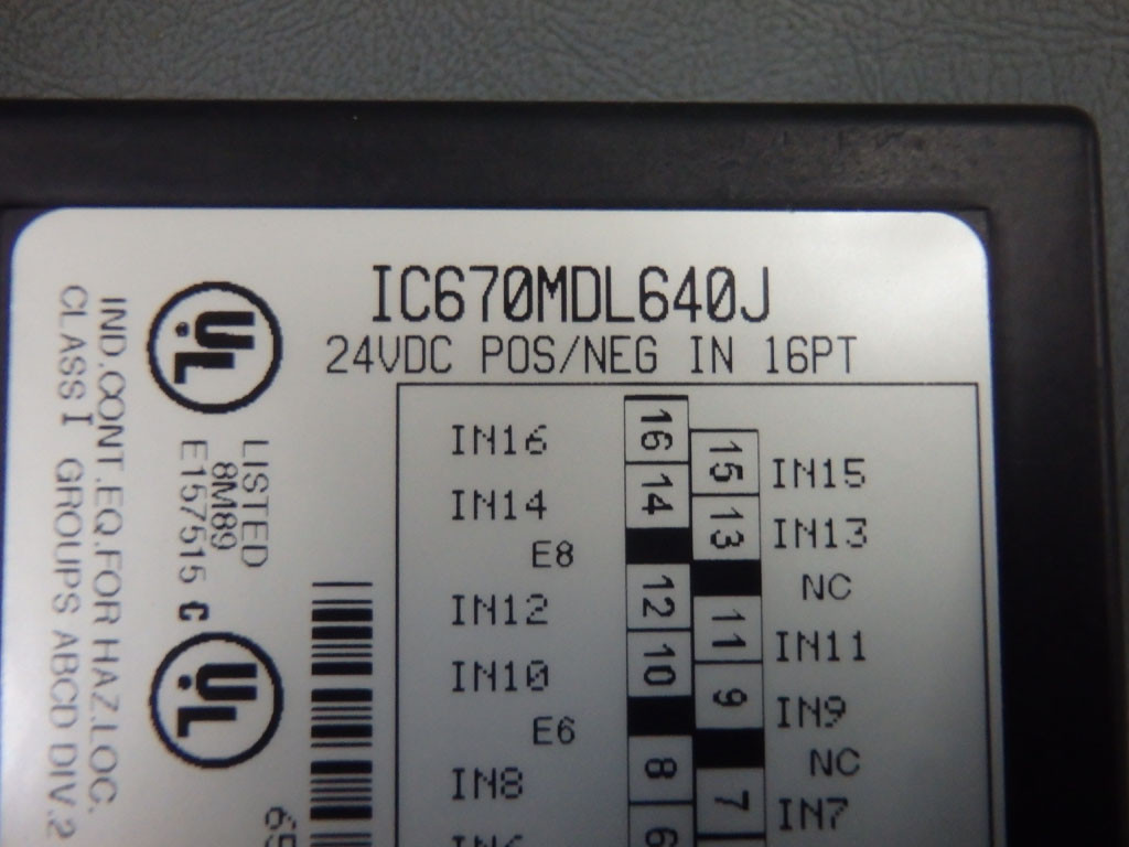 GE FANUC IC670MDL640