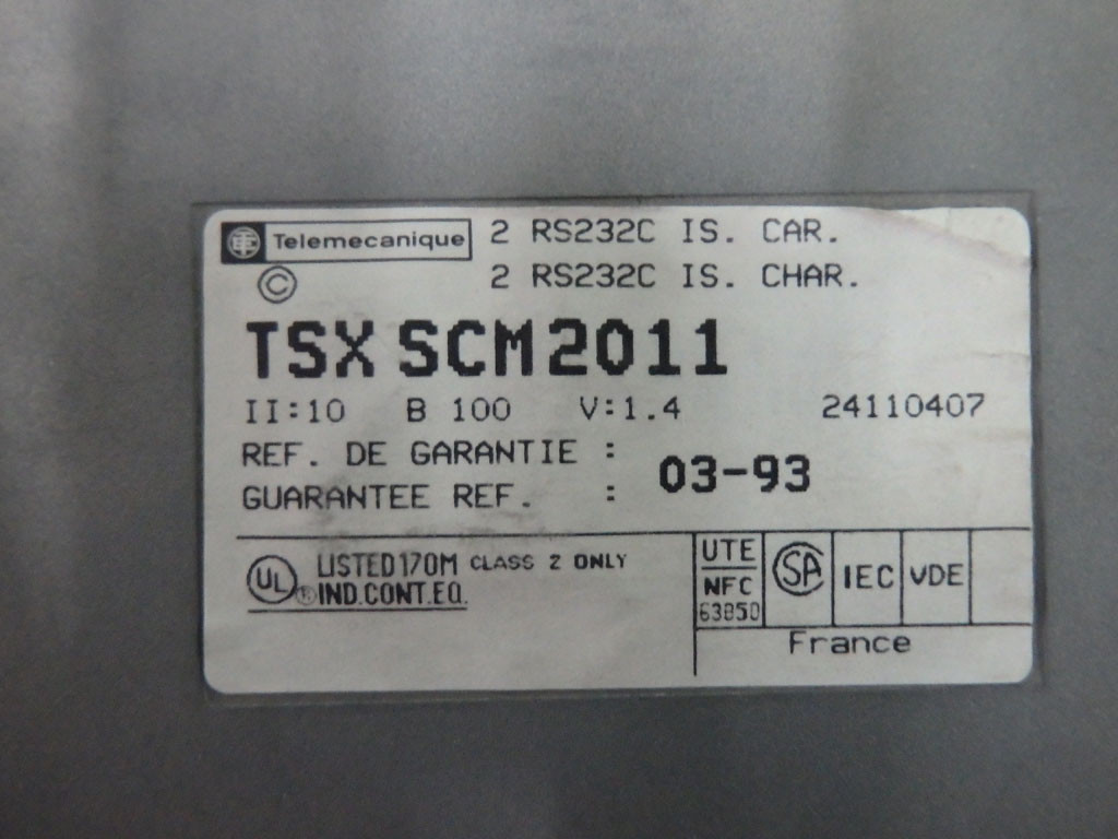 TÉLÉMÉCANIQUE  TSXSCM2011