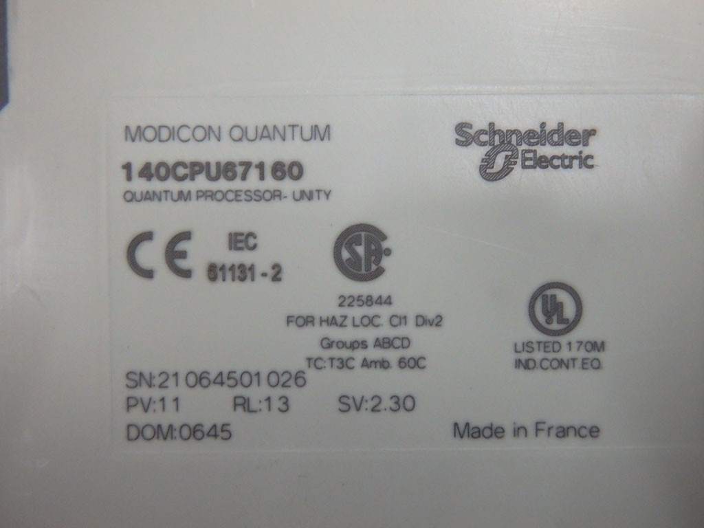 SCHNEIDER  140CPU67160