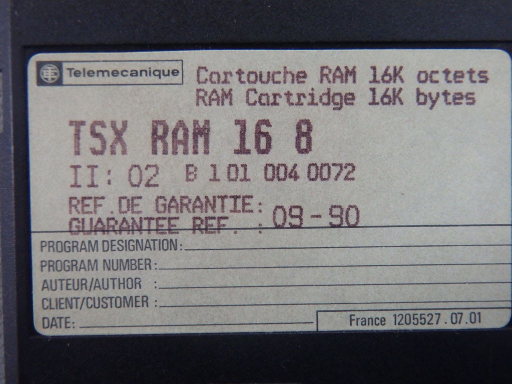 TÉLÉMÉCANIQUE  TSXRAM168