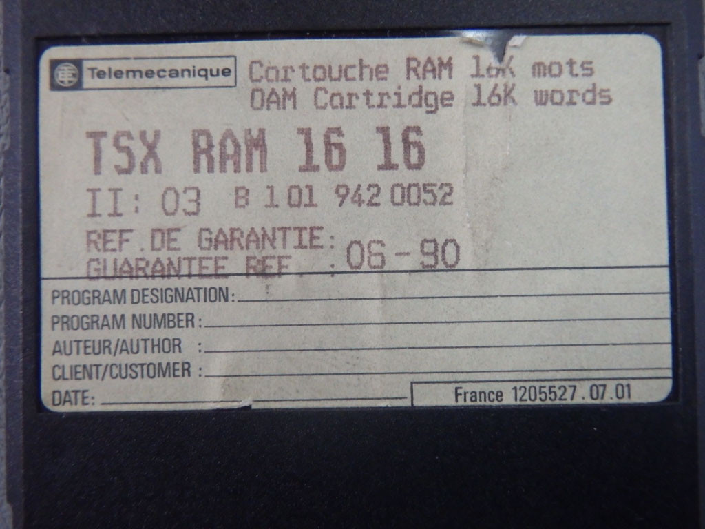 TÉLÉMÉCANIQUE  TSXRAM1616