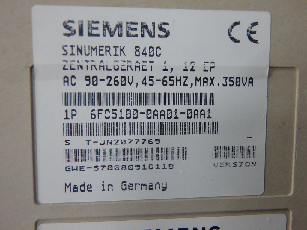SIEMENS 6FC5100-0AA01-0AA1