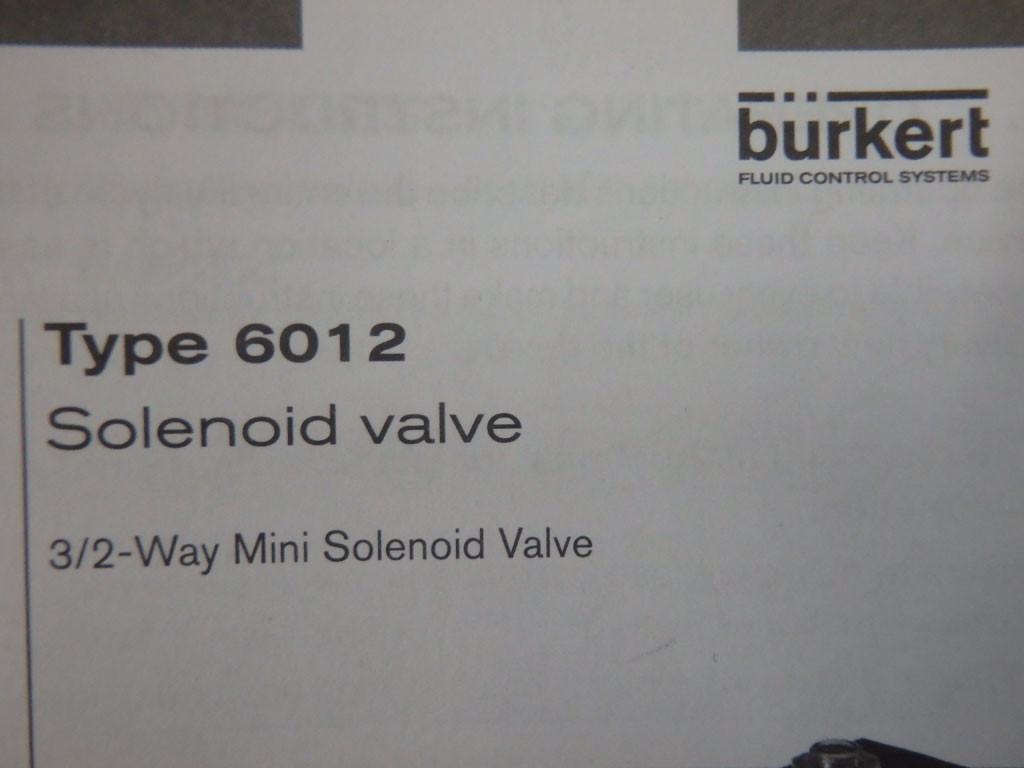BURKERT 6012