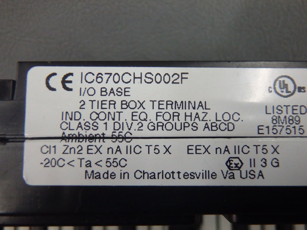 GE FANUC IC670CHS002