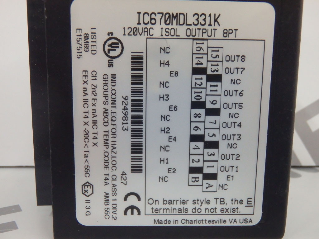 GE FANUC IC670MDL331