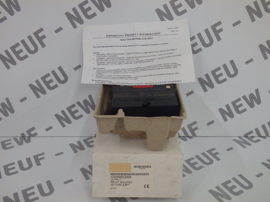 GE FANUC IC200MDL930