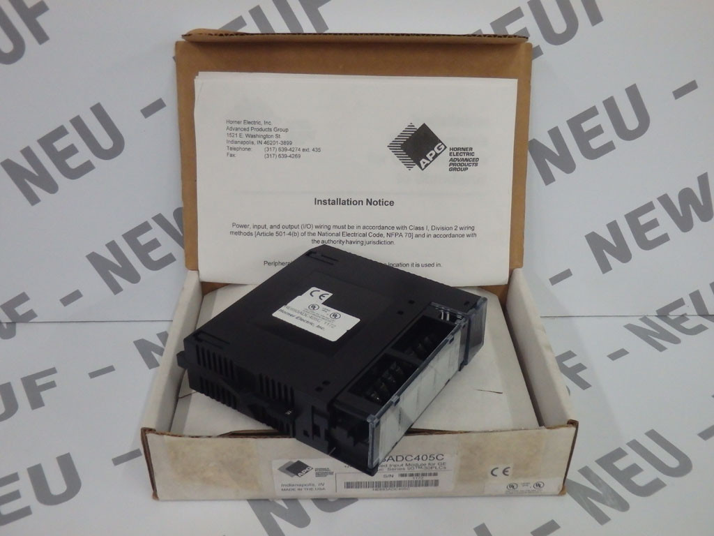 HORNER ELECTRIC HE693ADC405C