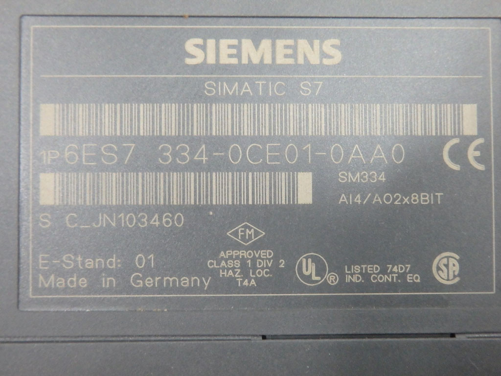 SIEMENS 6ES7334-0CE01-0AA0