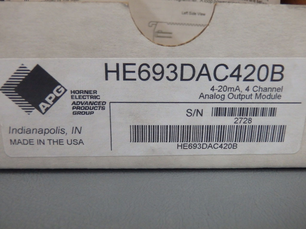 HORNER ELECTRIC HE693DAC420B