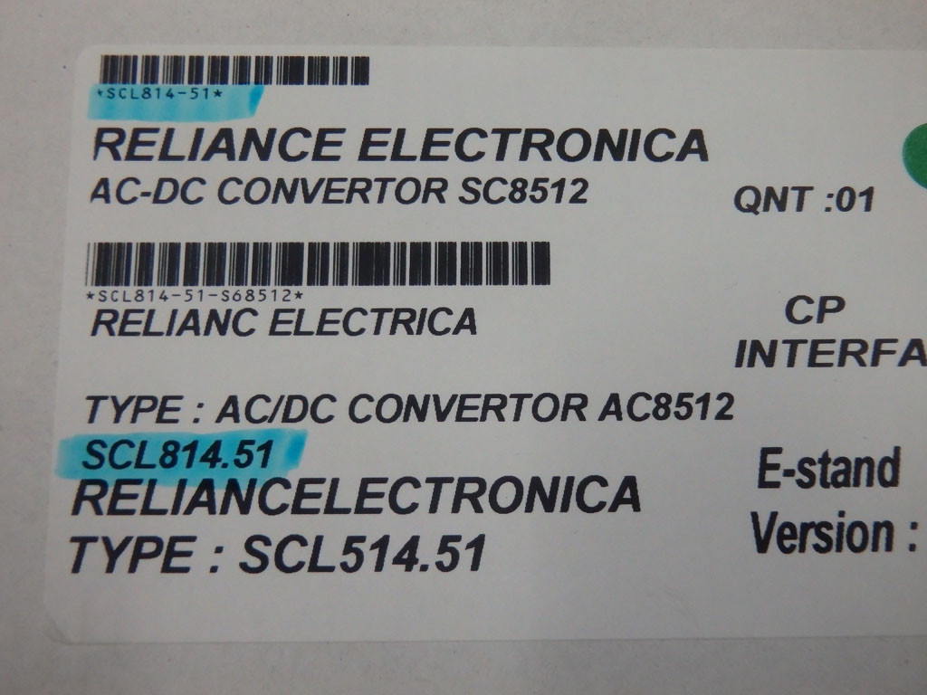 RELIANCE ELECTRIC SCL814.51