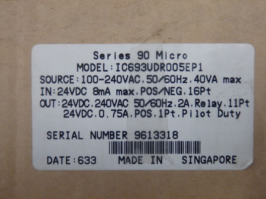 GE FANUC IC693UDR005EP1