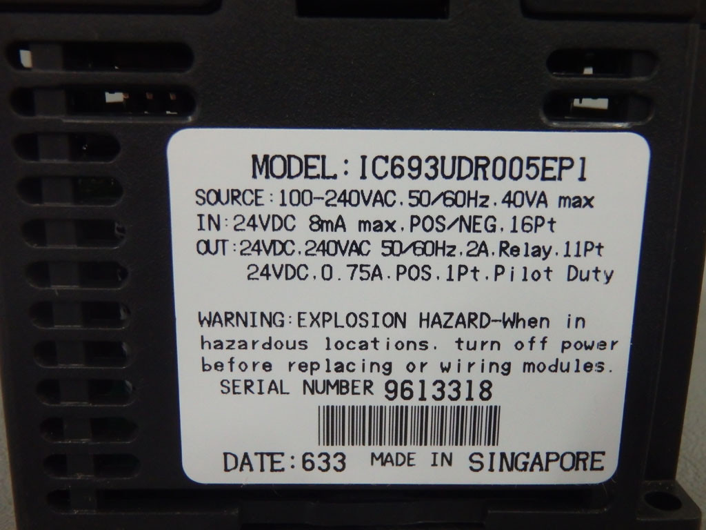 GE FANUC IC693UDR005EP1