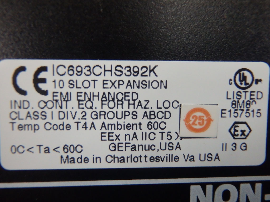GE FANUC IC693CHS392