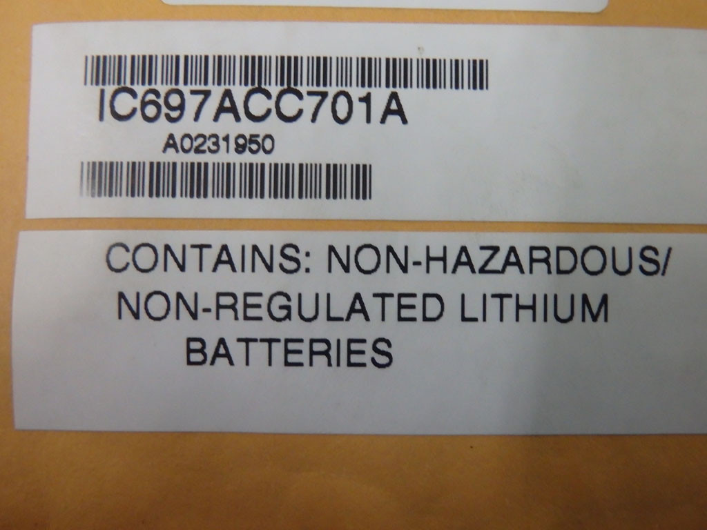 GE FANUC IC697ACC701