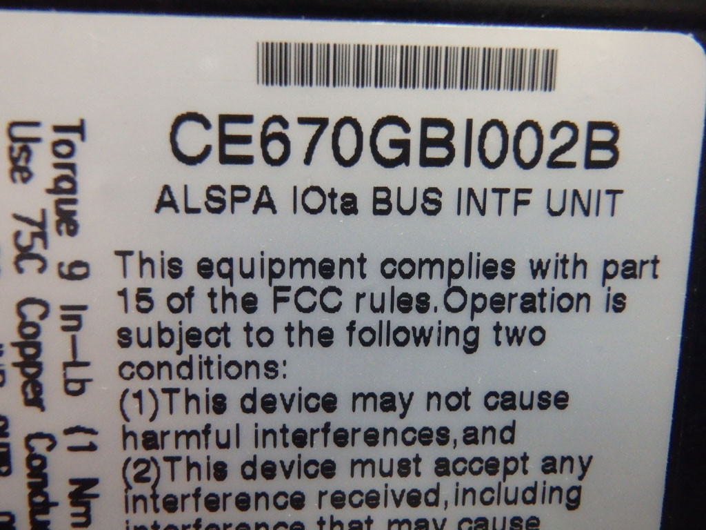 GE FANUC CE670GBI002B