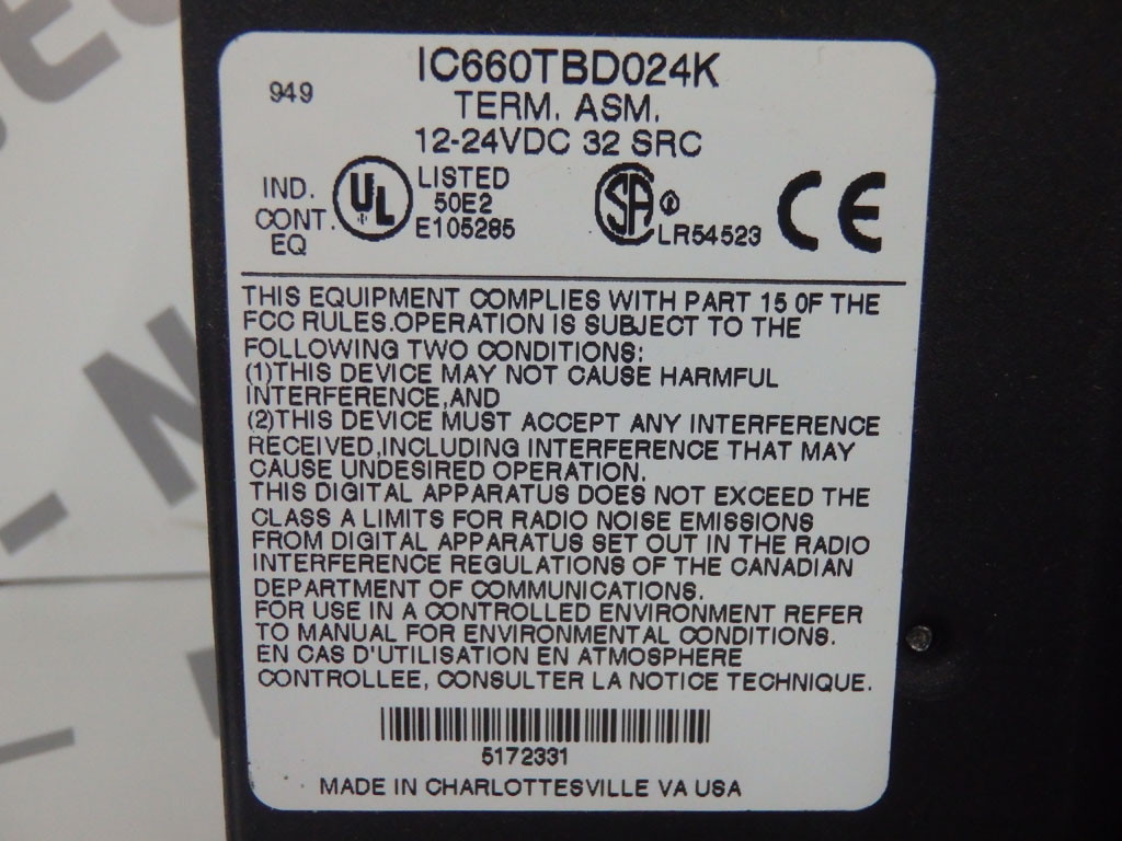 GE FANUC IC660BBD024