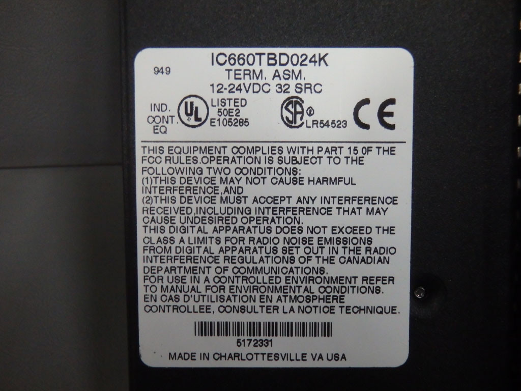 GE FANUC IC660BBD024