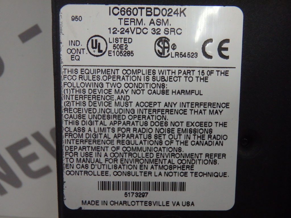 GE FANUC IC660EBD024