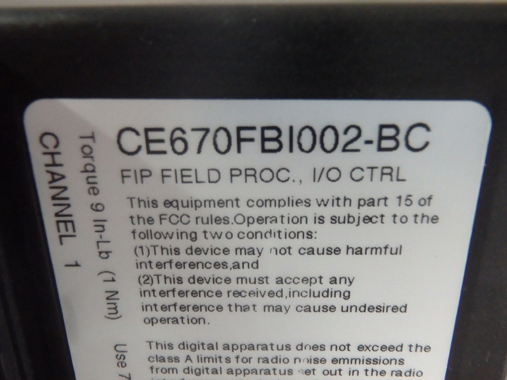 GE FANUC CE670FBI002-BB